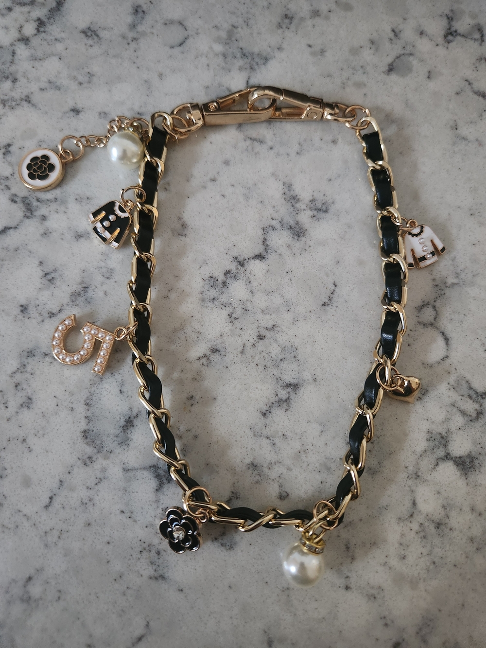 Gold & Black Charm